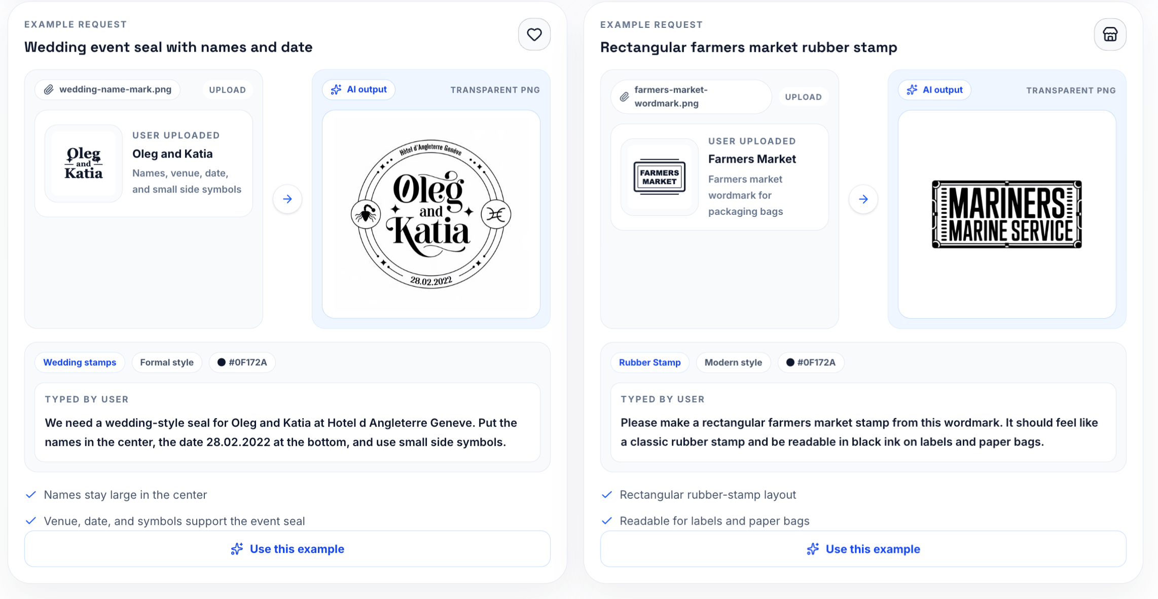 AI image stamp maker result ready for document review
