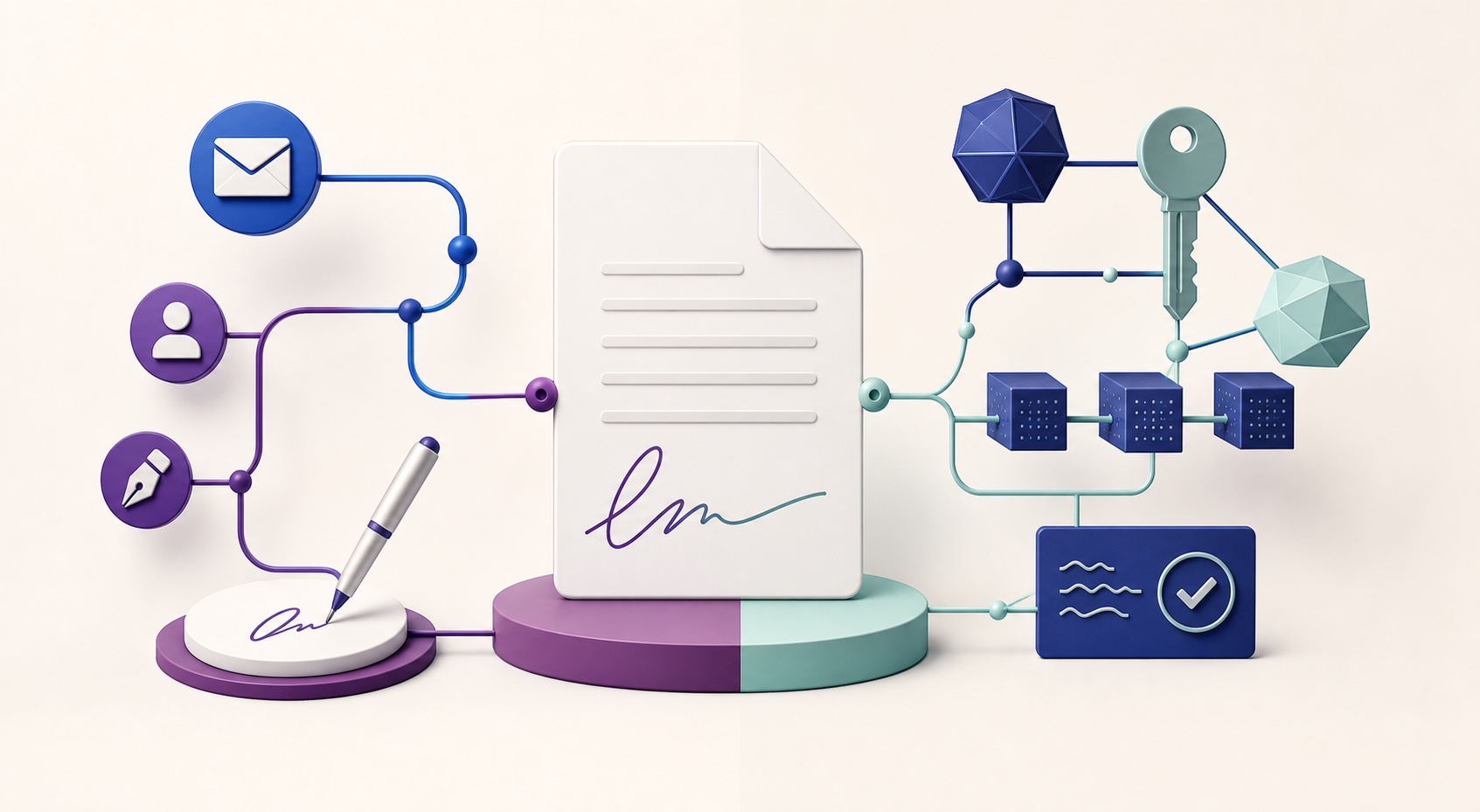 Balanced editorial comparison of an electronic signing workflow and cryptographic digital-signature verification